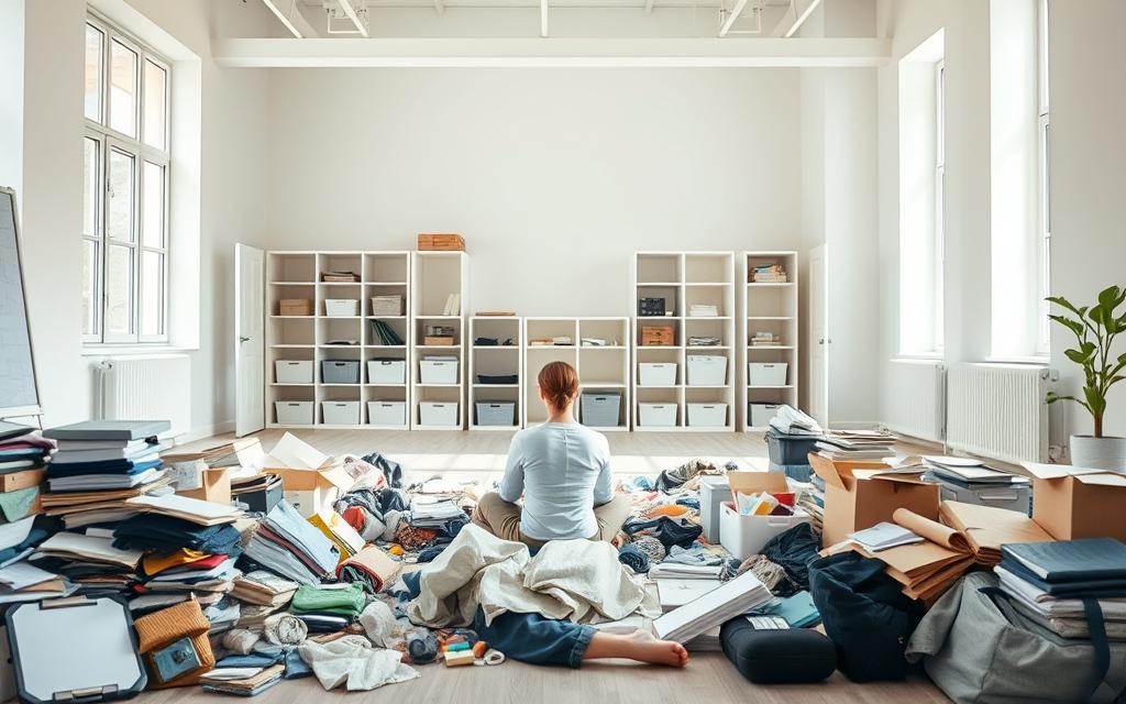 decluttering process