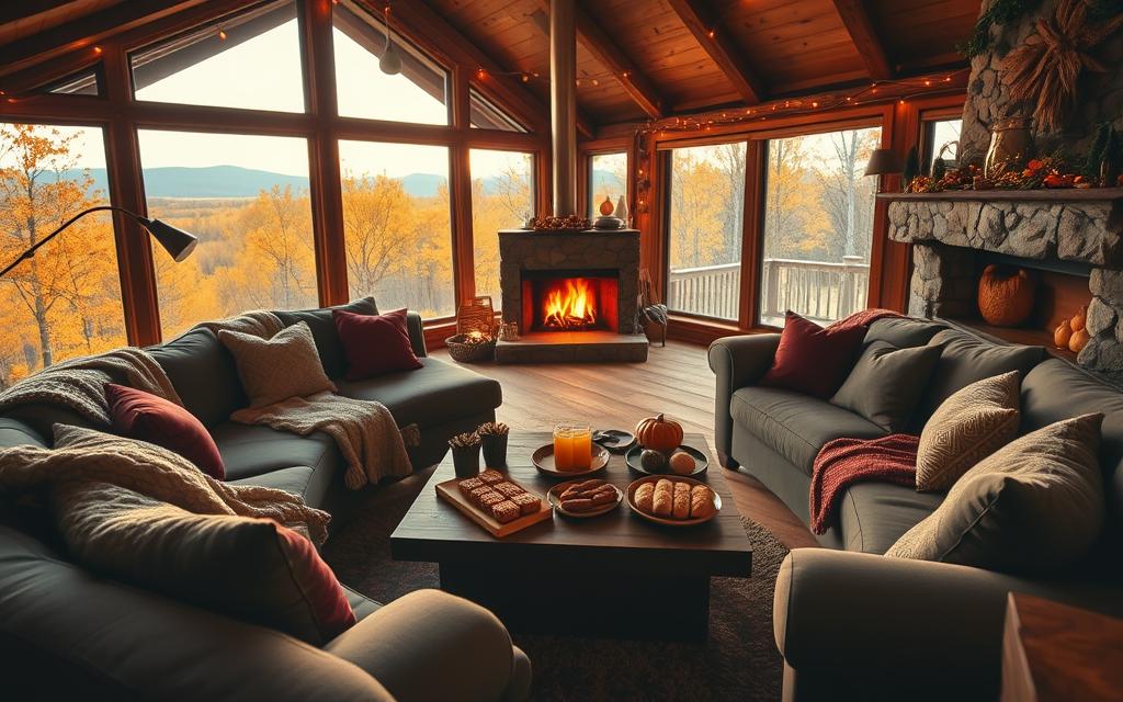 cozy fall gathering